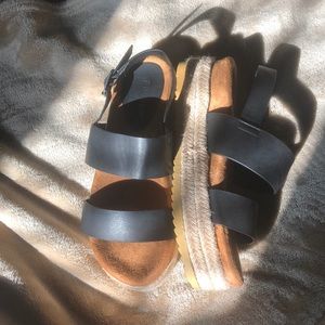 Brand new never worn high platform.